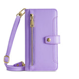 Multifunctional Crossbody Wallet Card Holder Leather Case for iPhone