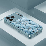 Romantic Diamond Rose Pattern Electroplated Case for iPhone