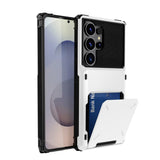 Flip Card Slot Shockproof Hard Case for Samsung