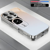 Gradient Clock Pattern Electroplated Case for iPhone