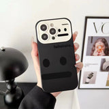 Speechless Face Silicone Shockproof Case for iPhone