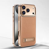 Magnetic Charging with Stand Leather Case for iPhone
