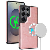 2-in-1 Magnetic Card Holder Shockproof PU Case for Samsung