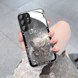 Romantic Roses Soft Touch With Lanyard Phone Case For Samsung