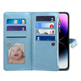 RFID Blocking Card Holder Lanyard Leather Case for iPhone