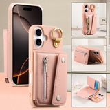 Stylish Hook Design Card Wallet Case for iPhone
