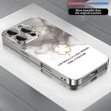 Art Blurred Clover Pattern Electroplated Case for iPhone