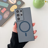 Ultra-Thin Matte Clear Magnetic Case For Samsung