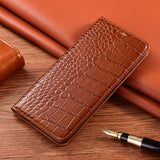 Crocodile Texture Genuine Leather Card Slot Case for iPhone