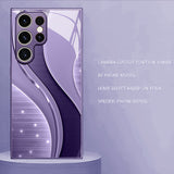 Starry Curve Tempered Glass Phone Case for Samsung