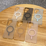 Borderless Matte Magnetic Shockproof Hard Case for Samsung