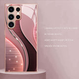 Starry Curve Tempered Glass Phone Case for Samsung