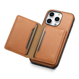 2‑In‑1 Leather Magnetic Card Holder Wallet Case for iPhone