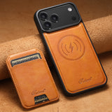 Magnetic Card Holder Leather Case for iPhone