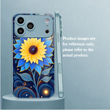 Art Starry Sunflower Electroplated Case for iPhone