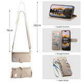 Fashion Heart Pattern Leather Wallet Case for iPhone