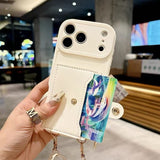 Fashion Card Holder Leather Crossbody Case for iPhone