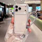 3-In-1 Waist-Length Airbag Phone Case with Lanyard for IPhone