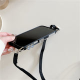 3D Retro Camera Design Phone Case with Lanyard for iPhone