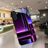Creative Pattern Tempered Glass Phone Case For Samsung