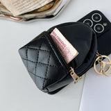 Fashion Leather Coin Purse Silicone Crossbody Case for iPhone