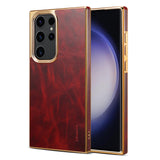 Retro Genuine Leather Shockproof Case for Samsung