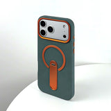 Premium Leather Texture Magnetic Kickstand Shockproof Case for iPhone