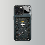 Aircraft Dashboard Pattern Electroplated Case for iPhone