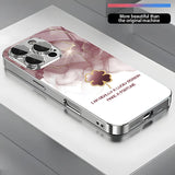 Art Blurred Clover Pattern Electroplated Case for iPhone