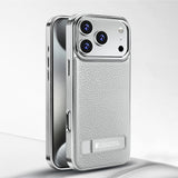 Magnetic Charging with Stand Leather Case for iPhone