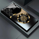 Aperture Dragon Pattern Electroplated Case for Samsung