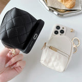 Fashion Leather Coin Purse Silicone Crossbody Case for iPhone