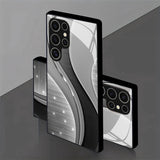 Starry Curve Tempered Glass Phone Case for Samsung