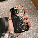 Floral Pleated Silicone Case for iPhone