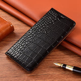 Crocodile Texture Genuine Leather Card Slot Case for iPhone