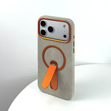 Premium Leather Texture Magnetic Kickstand Shockproof Case for iPhone