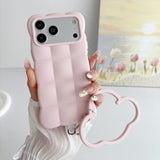 Cloud Lanyard Loop Silicone Shockproof Case for iPhone