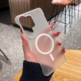 Borderless Matte Magnetic Shockproof Hard Case for Samsung