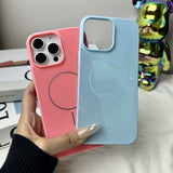 Summer Cooling Hollow-Mesh Magnetic Shockproof Phone Case for iPhone