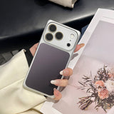 Square Gradient Contrast Color Shockproof Case for iPhone