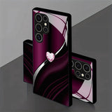 Colorful Heart Tempered Glass Phone Case for Samsung