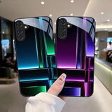 Creative Pattern Tempered Glass Phone Case For Samsung