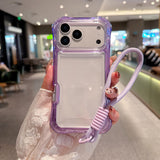 3-In-1 Waist-Length Airbag Phone Case with Lanyard for IPhone