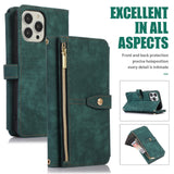 Retro Card-Slot Wallet Crossbody Leather Case for iPhone