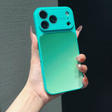 Gradient Color-Block Lens Protection Case for iPhone