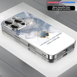 Art Blurred Clover Pattern Electroplated Case for iPhone