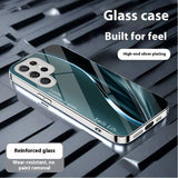 New Gradient Line Electroplated Shockproof Phone Case For Samsung