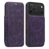 Business Magnetic Flip Leather Shockproof Case for iPhone