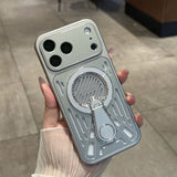 Breathable Cooling Magnetic Kickstand Shockproof Case for iPhone