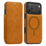 Business Magnetic Flip Leather Shockproof Case for iPhone